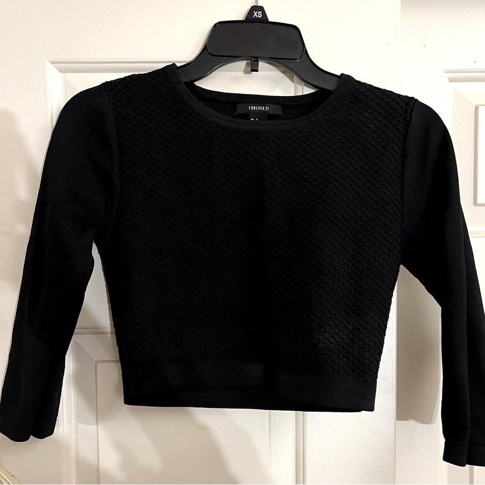 Textured crop top